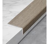 Coayuou Bandes De Transition De Sol PVC Effet Bois, Profilé De Finition Et Protection D’Angle, 90 Cm X 3 Pièces, Idéal pour Couloirs, Salles De Bain Et Cuisines(Style 8,30 * 20mm)