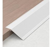 Coayuou Barre De Seuil De Transition pour Sol Stratifié Rampe De Passage De Porte 90 Cm*3, Ajustement De Hauteur 8-15/10-35 Mm pour Jonction Entre Pièces Et Revêtements De Sol(Diamond White,70mm)