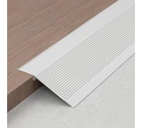 Coayuou Barre De Seuil De Transition pour Sol Stratifié Rampe De Passage De Porte 90 Cm*3, Ajustement De Hauteur 8-15/10-35 Mm pour Jonction Entre Pièces Et Revêtements De Sol(Diamond White,100mm)