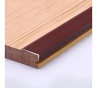 Coayuou Cornière De Protection De Bord De Carrelage en Aluminium Effet Bois 90 Cm* 3 Profilé De Finition en L,résistant À La Corrosion, pour Maison, Bureau Et Espaces Publics(Red Sandalwood,25 * 1mm)