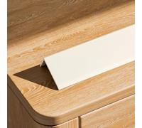 Coayuou Cornières 90cm* 3 Pièces Protection Cuisine Mur PVC Bande De Rive Réduit Les Dommages des Coins Muraux, S’adapte À Toutes Les Pièces, Idéal pour La Sécurité Familiale(Style 14,12 * 25mm)