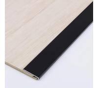 Coayuou Cornières PVC 90cm* 3 Pièces Protege Bord Adhesive Bande De Decoration Protégez Vos Murs Et Angles Contre Les Dommages, Parfaite pour Maisons, Bureaux Et Magasins(Black,22 * 4mm)