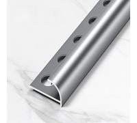 Coayuou Lot De 2 100 Cm Profilés D’Angle Extérieur Arrondi en Aluminium pour Panneaux Muraux Et Carrelage, Finition De Bordure Et Embout De Terminaison(B-Style 5,8.5mm)