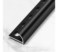 Coayuou Lot De 2 100 Cm Profilés D’Angle Extérieur Arrondi en Aluminium pour Panneaux Muraux Et Carrelage, Finition De Bordure Et Embout De Terminaison(B-Style 1,10.5mm)