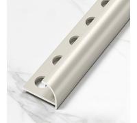 Coayuou Lot De 2 100 Cm Profilés D’Angle Extérieur Arrondi en Aluminium pour Panneaux Muraux Et Carrelage, Finition De Bordure Et Embout De Terminaison(B-Style 3,10.5mm)