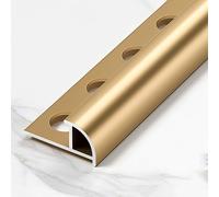 Coayuou Lot De 2 100 Cm Profilés D’Angle Extérieur Arrondi en Aluminium pour Panneaux Muraux Et Carrelage, Finition De Bordure Et Embout De Terminaison(A-Style 8,8.5mm)