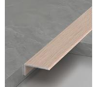 Coayuou Lot de 3 bandes de protection d'angle en aluminium avec grain de bois - Protection des bords - 90 cm - Protection pour carrelage, sols et murs, pour la maison et le bureau (style 8, 14 x 5 mm)