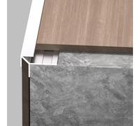 Coayuou Lot de 3 profilés d'angle en aluminium en forme de V - 3,5-18,5 mm - 100 cm x 100 cm - Résistant aux chocs - Pour cuisine, salle de bain et balcon (argent, 4 mm)