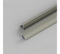 Coayuou Lot de 3 profilés d'angle en aluminium pour panneaux muraux, protection contre les chocs, 6 à 20 mm, 90 cm, résistant à l'eau et à la rouille, pour la maison et le commerce (champagne, 18 mm)