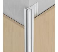 Coayuou Lot de 3 profilés de finition de carrelage en aluminium - 100 cm - Embout de panneau mural - Pour barre de protection d'angle de 5 à 15 mm - Pour carrelage et revêtement mural - Profilé des