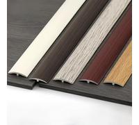 Coayuou Lot de 3 profilés en T en PVC - 90 cm - Barre de transition stratifiée - Pose facile sans outils - Idéal pour la construction ancienne et la nouvelle construction (option 1)