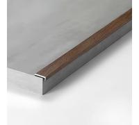 Coayuou Lot de 3 protections d'angle pour murs - Protection des bords en aluminium avec aspect bois - 90 cm x 90 cm - Barre de bord résistante aux chocs en métal pour les espaces de vie et les locaux