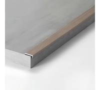 Coayuou Lot de 3 protections d'angle pour murs - Protection des bords en aluminium avec aspect bois - 90 cm x 90 cm - Barre de bord résistante aux chocs en métal pour les espaces de vie et les locaux