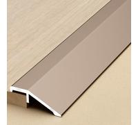 Coayuou Lot de 3 seuils de sol en aluminium, 90 cm, profilé de transition, compensation de hauteur, largeur de seuil de porte pour stratifié, barre de bord avec réglage en hauteur de 1 à 3,4 cm (or