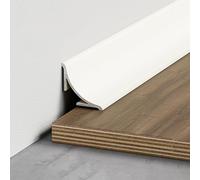 Coayuou Moulure De Finition en Aluminium 100 Cm* 3 Pièces Profil De Finition Cache-Joint pour Angle Intérieur De Mur, Plinthe Décorative pour Salon, Appartements Et Bureaux(Style 3,16mm)