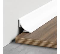 Coayuou Moulure De Finition en Aluminium 100 Cm* 3 Pièces Profil De Finition Cache-Joint pour Angle Intérieur De Mur, Plinthe Décorative pour Salon, Appartements Et Bureaux(Style 1,20mm)