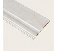 Coayuou Plinthe 100cm* 3 Pièces Wall Molding UPVC Plinthe Cuisine Sous-meubles Idéale Pour Pièces Humides Et Zones À Fort Passage, Améliorez L’Esthétique De Votre Intérieur(Style 1)