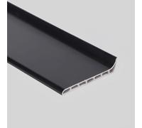 Coayuou Plinthe Sol UPVC Wall Molding 100cm* 3 Pièces Surplinthe De Rénovation Solution Moderne pour Bords De Murs en Cuisine Et Salle De Bain, Facile À Appliquer Et Durable(Style 1)