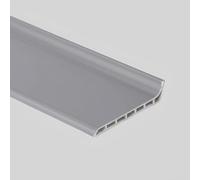 Coayuou Plinthe Sol UPVC Wall Molding 100cm* 3 Pièces Surplinthe De Rénovation Solution Moderne pour Bords De Murs en Cuisine Et Salle De Bain, Facile À Appliquer Et Durable(Style 3)
