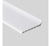 Coayuou Plinthe Sol UPVC Wall Molding 100cm* 3 Pièces Surplinthe De Rénovation Solution Moderne pour Bords De Murs en Cuisine Et Salle De Bain, Facile À Appliquer Et Durable(Style 2)