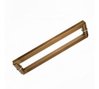 Coayuou Poignée De Porte D’entrée 1 Paire, Acier Inoxydable, Barre 600/800/1000/1200/1500 Mm, avec Kit De Fixation, pour Portes Et Portails(Option 8,600mm)