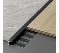 Coayuou Profil Alu 100cm* 3 Pièces Bordure Carrelage en C Flexible Baguette Angle Mur Parfaite pour Bordures De Salle De Bain Et Cuisine, Facile À Installer, Design Moderne(Option 1,12.3mm)