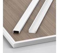 Coayuou Profil Alu Carrelage Profil U 100cm* 3 Pièces Profil De Jonction Baguette d'angle Résistante Et Durable pour Protections De Coins Et Finitions De Qualité Supérieure(White,16mm)