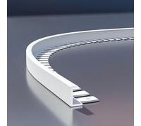 Coayuou Profil Carrelage 90cm* 3 Pièces Seam Guide en C Flexible Baguette d'angle Aluminium Protection Anti-Corrosion pour Coins De Carrelage, Facile À Installer Et Pratique(Option 10,12mm)
