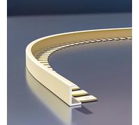 Coayuou Profil Carrelage 90cm* 3 Pièces Seam Guide en C Flexible Baguette d'angle Aluminium Protection Anti-Corrosion pour Coins De Carrelage, Facile À Installer Et Pratique(Option 8,18mm)