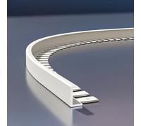 Coayuou Profil Carrelage 90cm* 3 Pièces Seam Guide en C Flexible Baguette d'angle Aluminium Protection Anti-Corrosion pour Coins De Carrelage, Facile À Installer Et Pratique(Option 9,5mm)