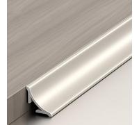 Coayuou Profil D’Angle Mural en Aluminium Baguette De Finition Cache-Joint 90 Cm × 3 Pièces Bande De Transition Sol Et Mur Protection des Murs Et des Sols Étanche Et Durable(Style 3,13mm)