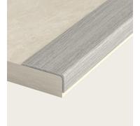 Coayuou Profil De Protection D’Angle en Aluminium Effet Bois pour Carrelage 90 Cm - Lot De 3, Bande De Finition Métallique Résistante pour Sols Et Angles(Style 12,28x12mm)