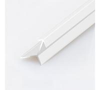 Coayuou Profilé D’Angle en Aluminium en V pour Carrelage 5-18 Mm, Baguette De Finition De Carrelage Encastrée 100 Cm × 3 Pièces, pour Salle De Bain, Cuisine Et Couloir(White,9mm)