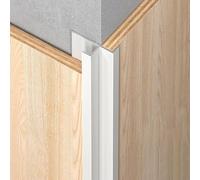 Coayuou Profilé D’Angle en Aluminium pour Panneau Mural - Protection De Bord De Carrelage 5,5-18,5 Mm, Lot De 3 X 100 Cm, Durable pour Coins De Salon Et Couloir(Diamond White,18.5mm)