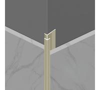 Coayuou Profilé D’Angle Extérieur en Aluminium pour Carrelage 4,5-18,5 Mm - Profilé De Finition Et Baguette De Protection Murale Anti-Choc, 100 Cm Lot De 3(Gunmetal Gray,12.5mm)