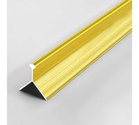 Coayuou Profilé D’angle Extérieur Pour Carrelage 8-16 Mm Baguette De Finition En Aluminium Courbée Protection De Bord De Carreaux 100 Cm*2 Pièces Pour Cuisine Salle De Bain(Gold,13mm)