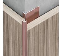 Coayuou Profilé d'angle en aluminium pour panneaux muraux, profilé de joint pour carrelage de 8,5 à 12,5 mm, 100 cm x 3 pièces, profilé d'encastrement en forme de V pour salle de bain, cuisine et