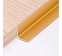 Coayuou Profilé De Finition D’Angle en Aluminium 100 Cm* 3 Pièces Barre De Seuil Et De Finition De Sol Cornière De Protection Murale Our Protection des Coins, Escaliers Et Couloirs(Gold,30mm)