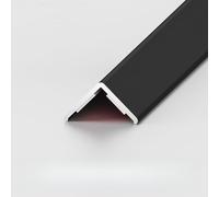Coayuou Profilé De Finition De Carrelage en Aluminium Autocollant 80 Cm X 3 Pièces, Barre De Bordure Et Protection D’Angle pour Murs Et Sols, Moulure Décorative(Style 2,25x25mm)