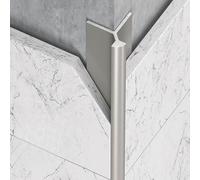 Coayuou Profilé De Finition Pour Carrelage En Aluminium - Cornière D’angle Universelle Pour Carreaux 5-15 Mm, 100 Cm X 3 Pièces, Pour Usage Résidentiel Et Commercial(High-Grade Gray,B)