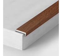 Coayuou Profilé De Protection D’Angle en Aluminium Effet Bois Protège-Arête pour Mur Et Sol 90 Cm* 3 Pièces Cornière De Finition Et Sécurité pour Cuisine, Salle De Bain(Style 2,22 * 10mm)