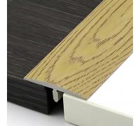 Coayuou Profile De Transition 90cm* 3 Pièces Profile en T Barre De Seuil Parquet PVC Profile De Finition Carrelage Solution Parfaite pour Une Transition Douce Entre Pièces(Style 21)