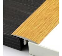 Coayuou Profile De Transition 90cm* 3 Pièces Profile en T Barre De Seuil Parquet PVC Profile De Finition Carrelage Solution Parfaite pour Une Transition Douce Entre Pièces(Style 16)