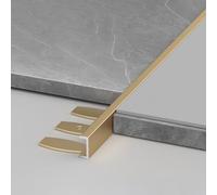 Coayuou Profile Finition en C Flexible Barre D'écartement Aluminium 90cm* 3 Pièces Profilé De Bordure Robuste Et Élégante, pour Un Fini Parfait sur Les Coins De Vos Murs(Option 8,18mm)