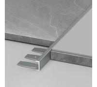 Coayuou Profile Finition en C Flexible Barre D'écartement Aluminium 90cm* 3 Pièces Profilé De Bordure Robuste Et Élégante, pour Un Fini Parfait sur Les Coins De Vos Murs(Option 9,12mm)