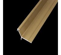 Coayuou Profilés en Aluminium Encastrés en V pour Carrelage - Protection D’Angle Métal pour Carreaux 5,5 À 18,5 Mm - Lot De 3 X 100 Cm - pour Chambre, Couloir Ou Bureau(Bronze,15.5mm)