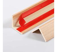 Coayuou Protecteur De Bord De Sol Autocollant Profilé De Protection D’Angle en PVC Effet Bois 100 Cm* 3 Pièces Protection des Bords pour Sols en Bois Et Sécurité De La Maison(Light Oak,17mm)