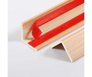 Coayuou Protecteur De Bord De Sol Autocollant Profilé De Protection D’Angle en PVC Effet Bois 100 Cm* 3 Pièces Protection des Bords pour Sols en Bois Et Sécurité De La Maison(Light Oak,17mm)