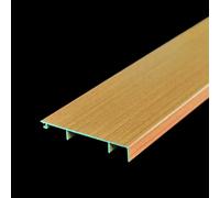 Coayuou Protège Plinthe en Aluminium Anodisé 125 Cm - Lot De 2, Durable Et Décoratif, Protection De Sol Facile À Installer pour Parquets Et Sols Stratifiés(Style 16,6cm)