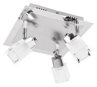 COB 15 watts LED plafond éclairage mural chambre à coucher argent verre luminaire761050-3